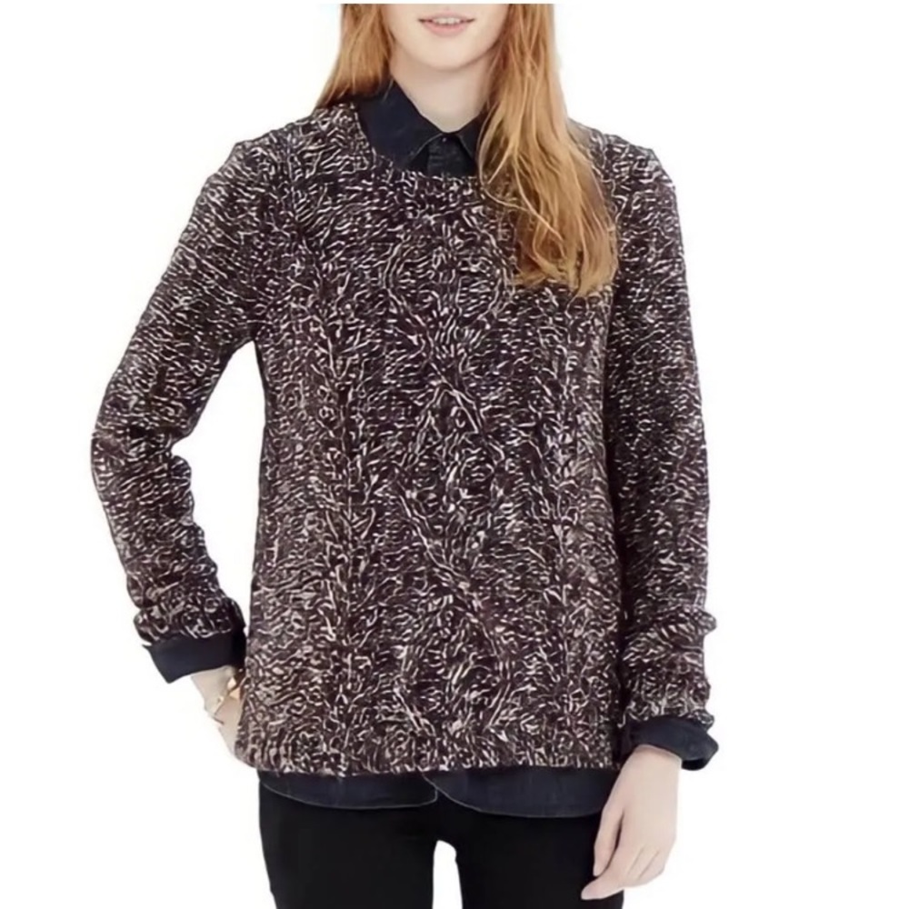 Madewell Firelight Marled Pullover Sweater